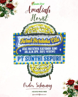 Papan Bunga Duka di Kusan Hilir